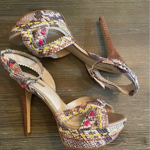 Guess Snakeskin Platform Sandal